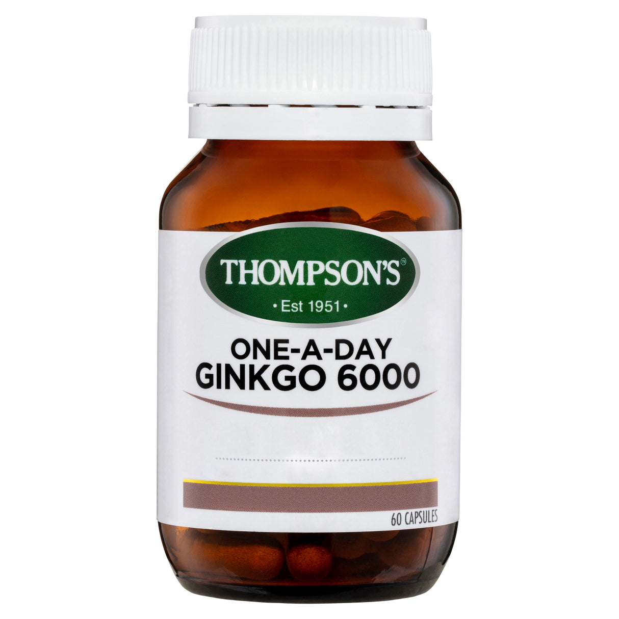 Thompsons One A Day Ginkgo Biloba 6000mg 60 Caps