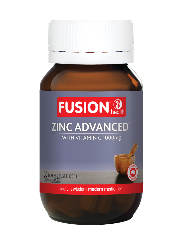 Fusion Health Zinc Advanced with Vitamin C 30 Tab