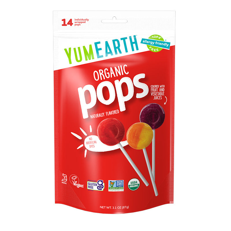 Yum Earth Lollipops Assorted Fruit 85g