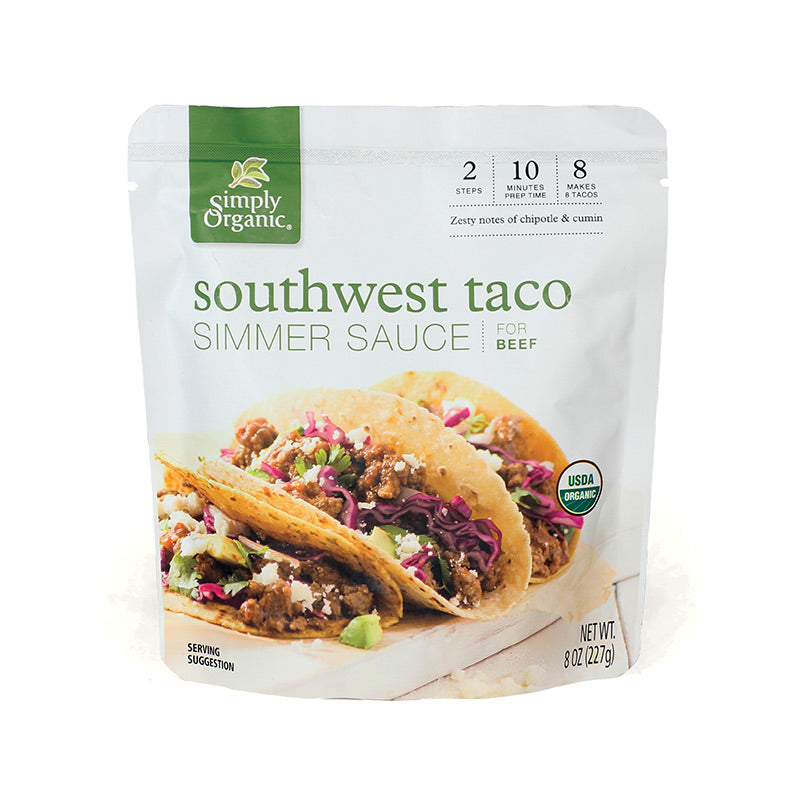 Simply Organic Southwest Taco Simmer Sauce 227g