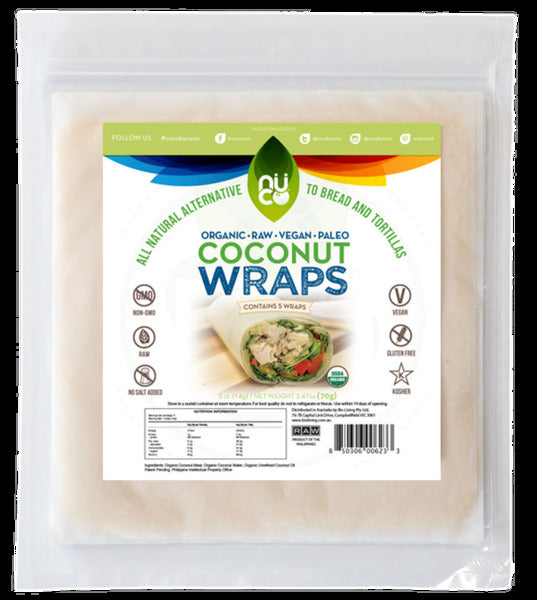 Raw Coconut Wraps 70g