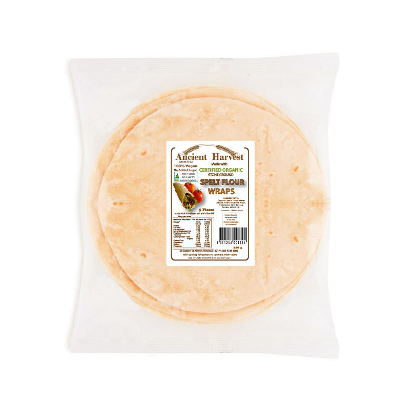 Ancient Harvest Spelt Flour Wraps 220g