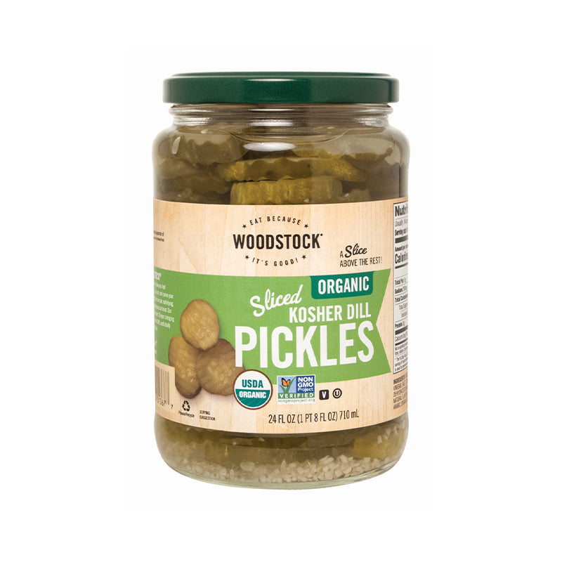 Woodstock Kosher Dill Pickles Sliced 710ml