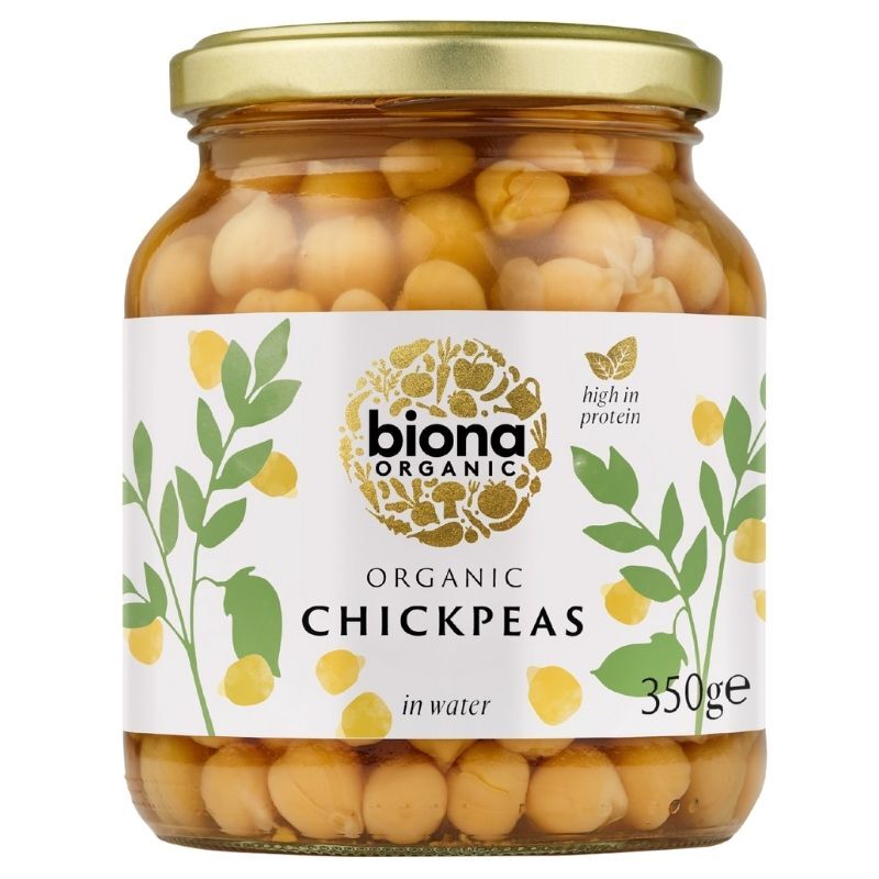 Biona Chickpeas in Jars 350g