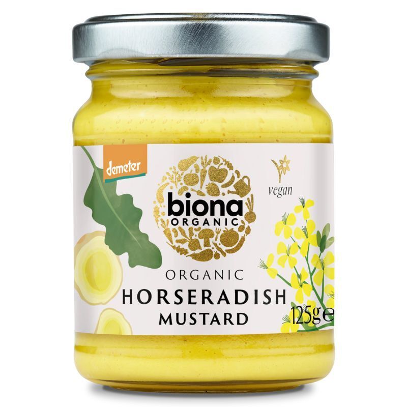 Biona Horseradish Mustard 125g