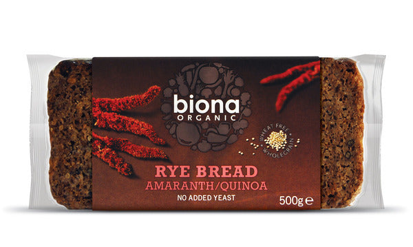 Biona Rye Bread Amaranth & Quinoa 500g