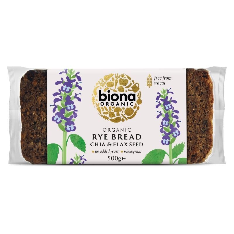 Biona Rye Bread Chia & Flax Seed 500g