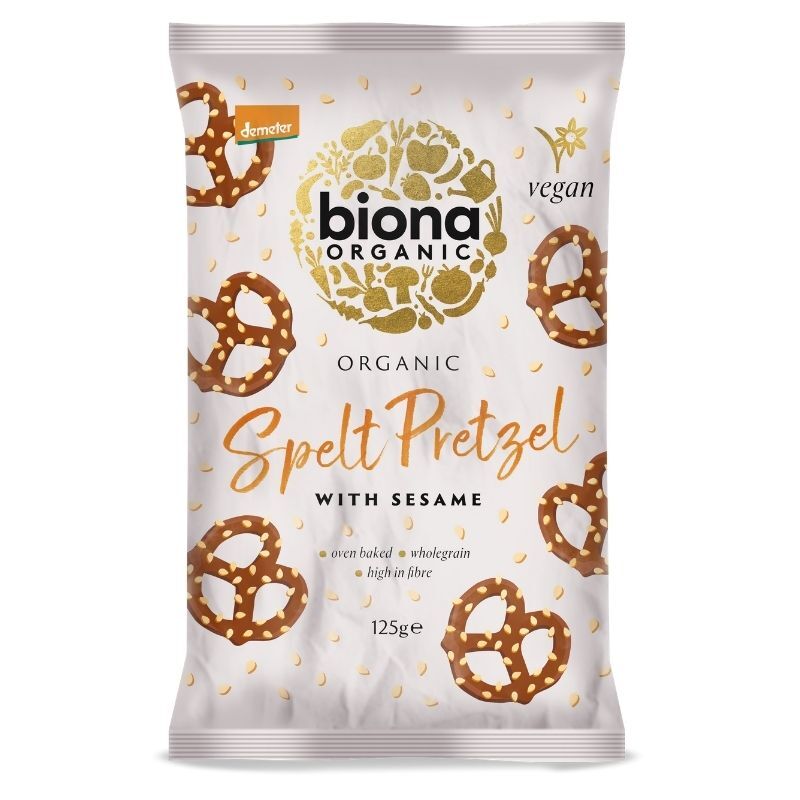 Biona Spelt Sesame Pretzels 125g