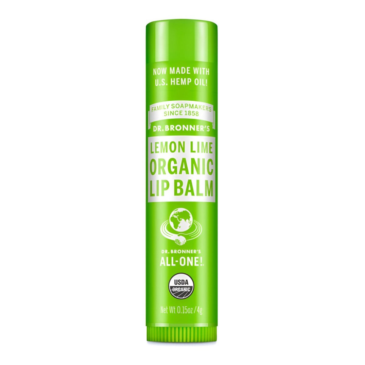 Dr Bronners Organic Lip Balm Lemon Lime 4g