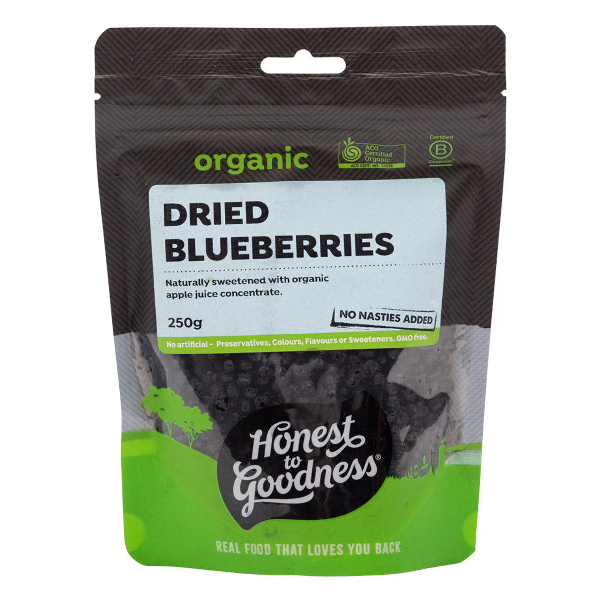 Honest to Goodness Dried Blueberries 250g