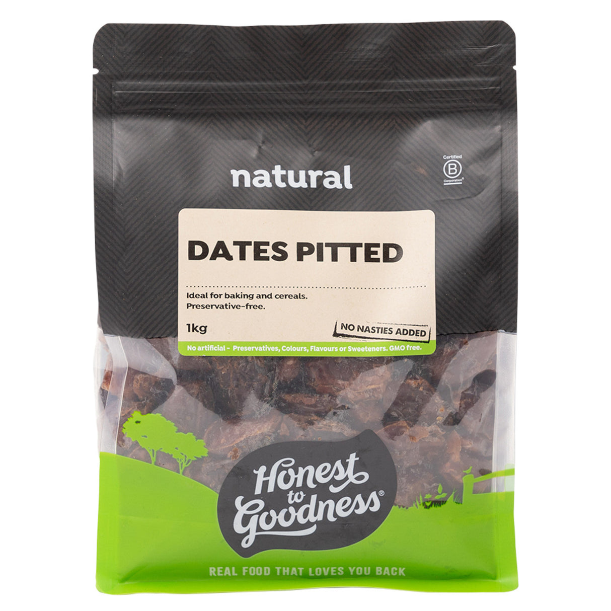 Honest to Goodness Dried Dates Pitted 1Kg