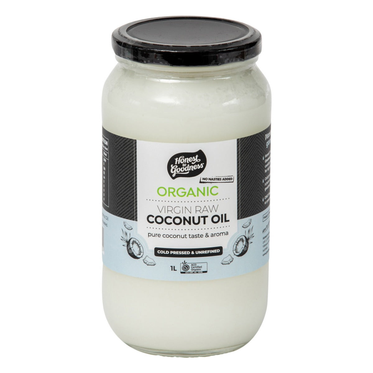 Honest to Goodness Coconut Oil Virgin 1L