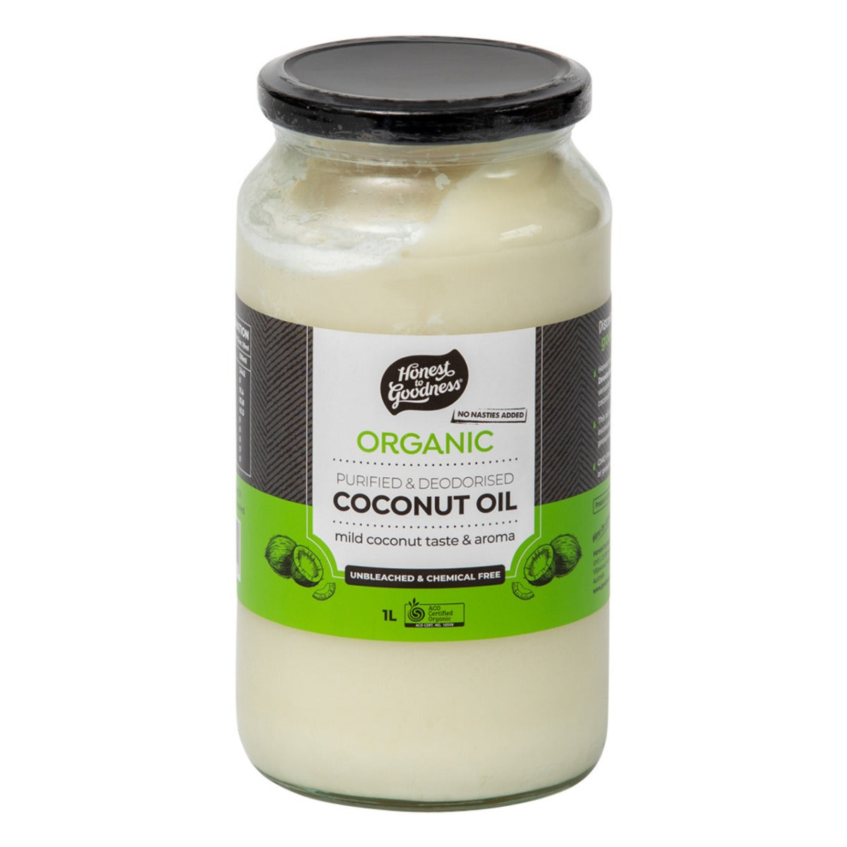 Honest to Goodness Coconut Oil Purified/Deodorised 1L