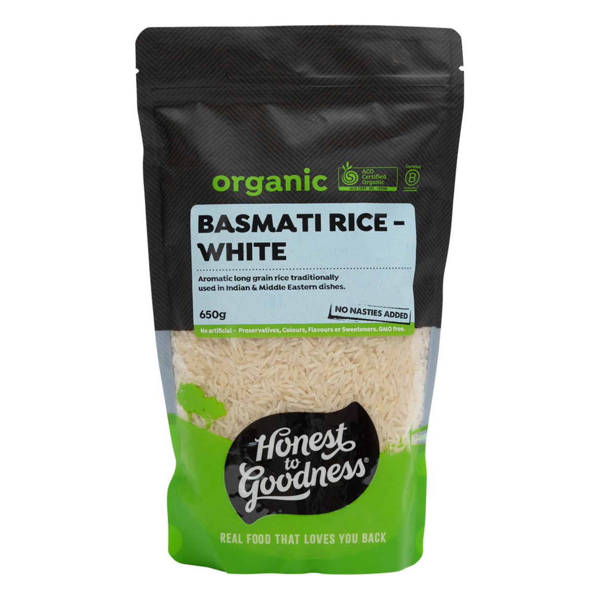 Honest to Goodness Basmati Rice White 650g