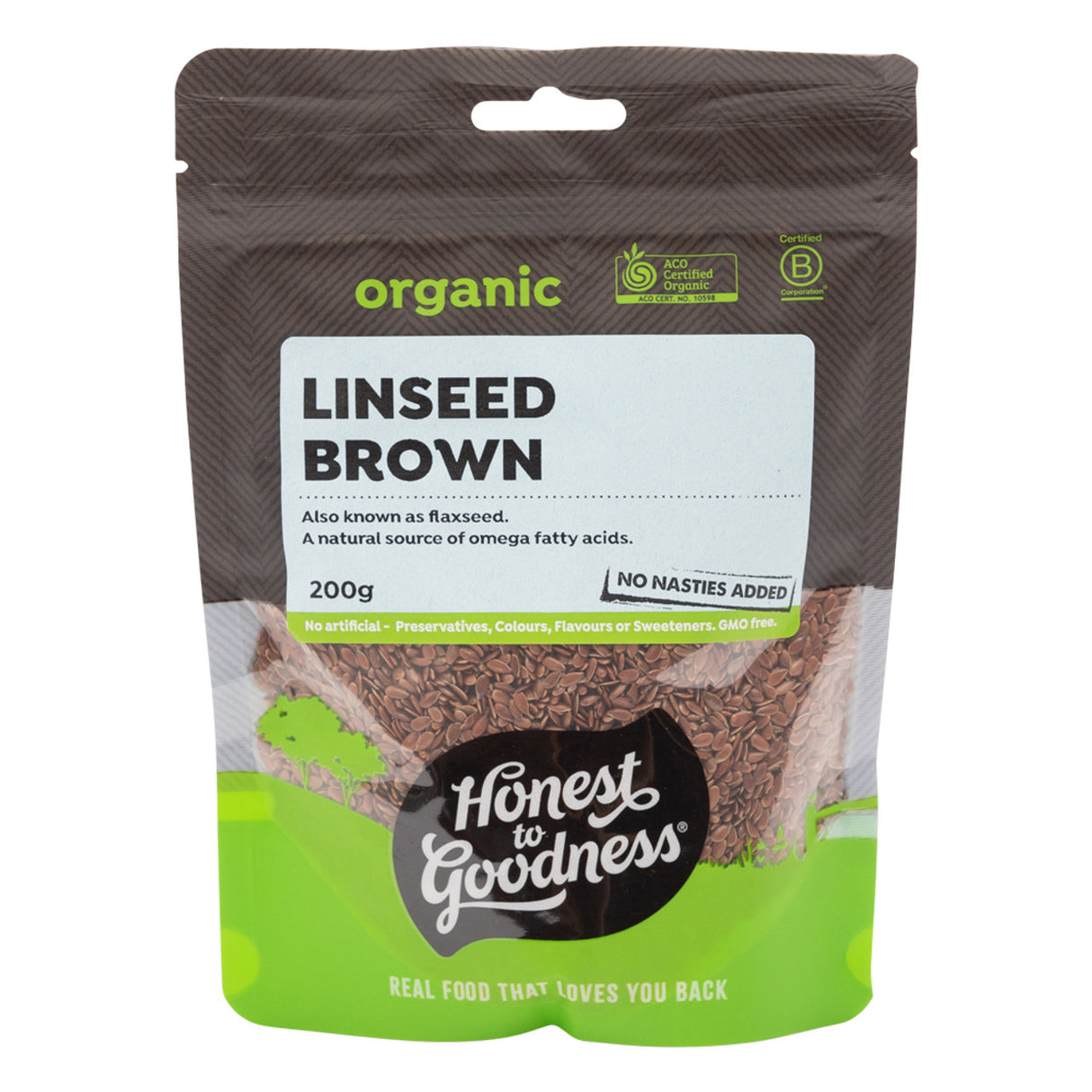 Honest to Goodness Linseed Brown 200g