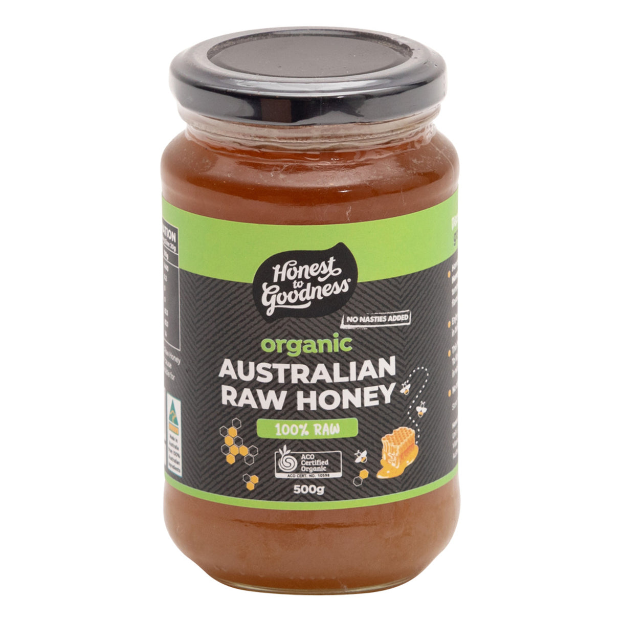 Honest to Goodness Raw Honey Australian 500g