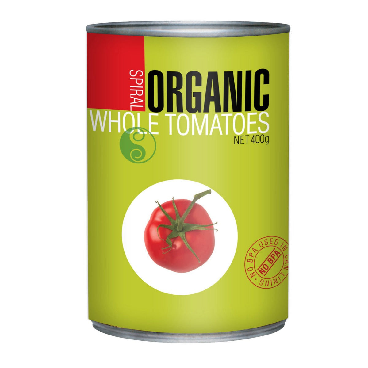 Spiral Foods Whole Peeled Tomato 400g