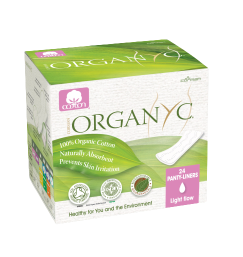 Organyc Thin Folded Panty Liner Light 24pk