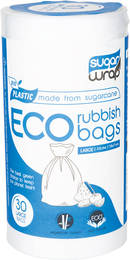 Rubbish Bag Made from Sugarcane Large 35L 30