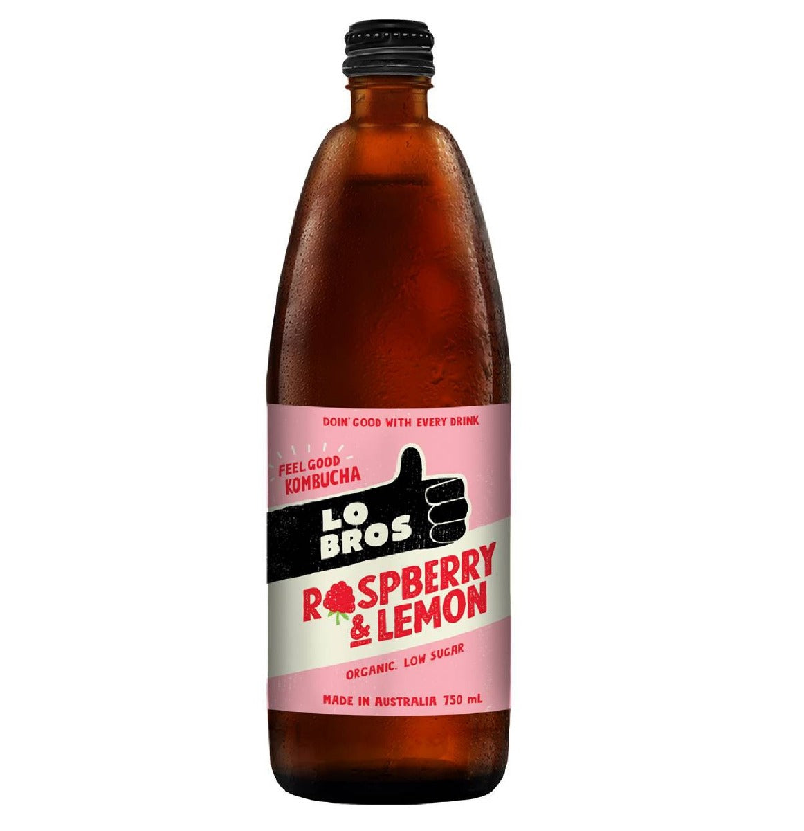 Lo Bros Kombucha Raspberry Lemon 750ml