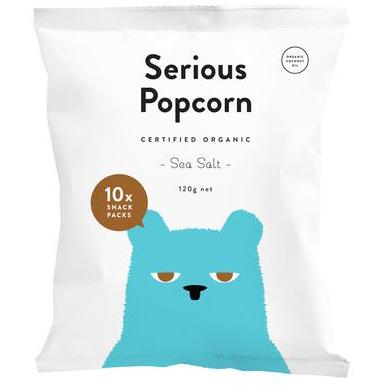 Serious Food Co Popcorn n Sea Salt Multi 10x12g