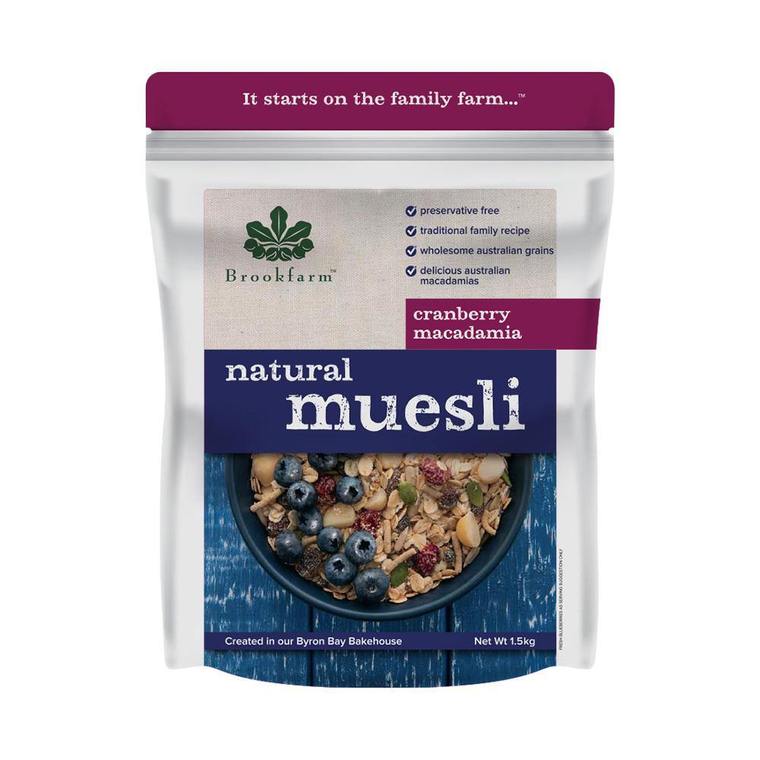 Natural Muesli Cranberry 1.5Kg