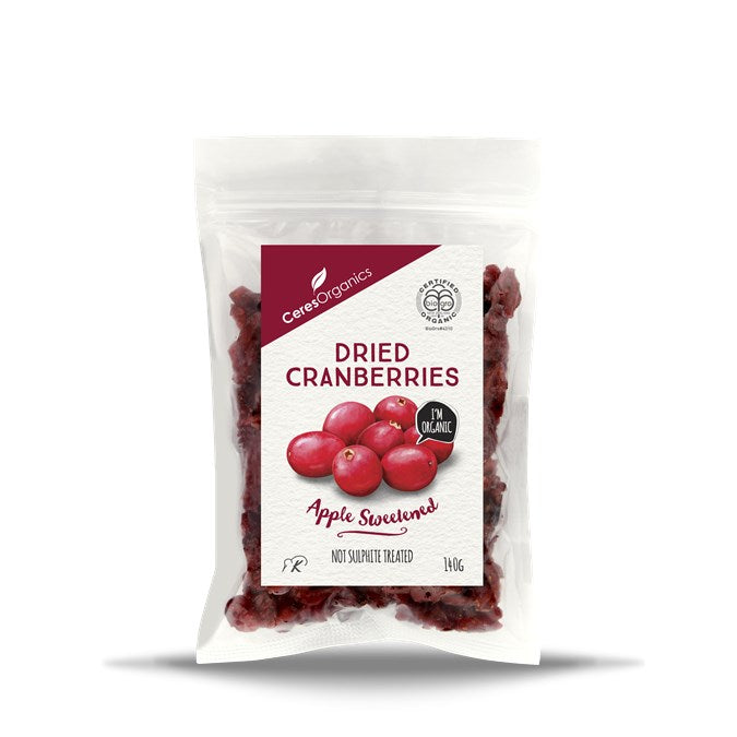 Ceres Organic Cranberries (Apple Juice Sweetened) 140g