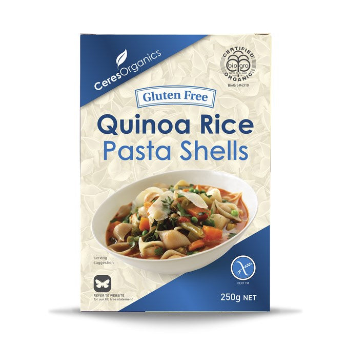 Ceres Organic Pasta Shells Quinoa 250g