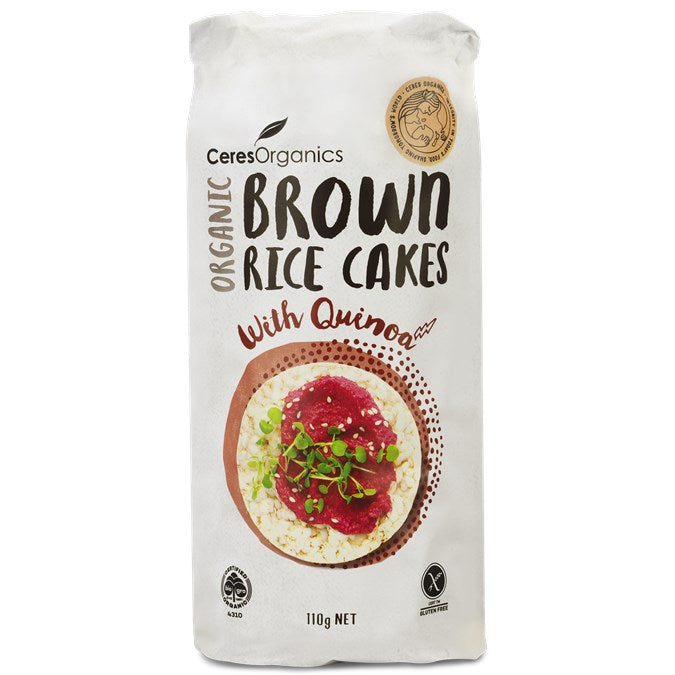 Ceres Organic Rice Cakes With Quinoa (Brown Jasmine Rice) 110g