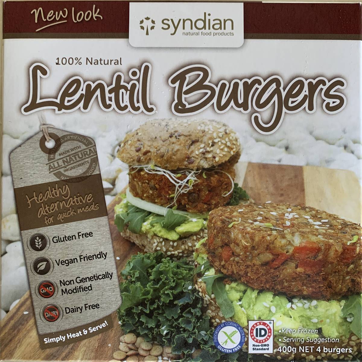 Syndian Lentil Burgers 4pk