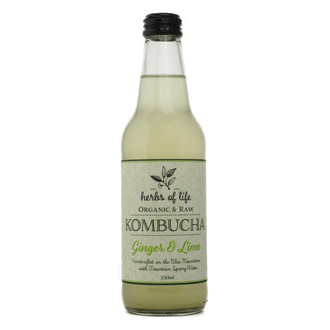 Herbs of Life Kombucha Ginger Lime 330ml