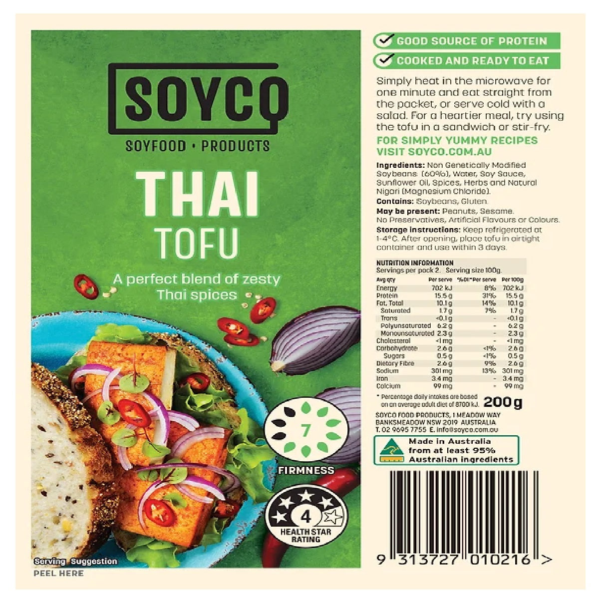 Nutrisoy Soyco Tofu Thai 200g