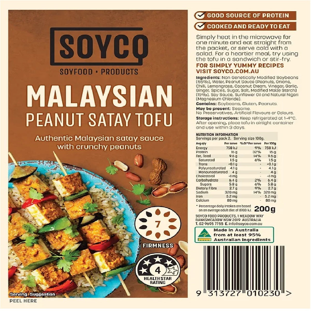 Soyco Tofu Malays 200g