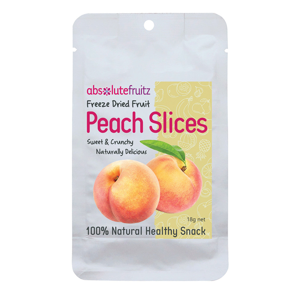 Absolute Fruitz Dried Peach Slices 18g