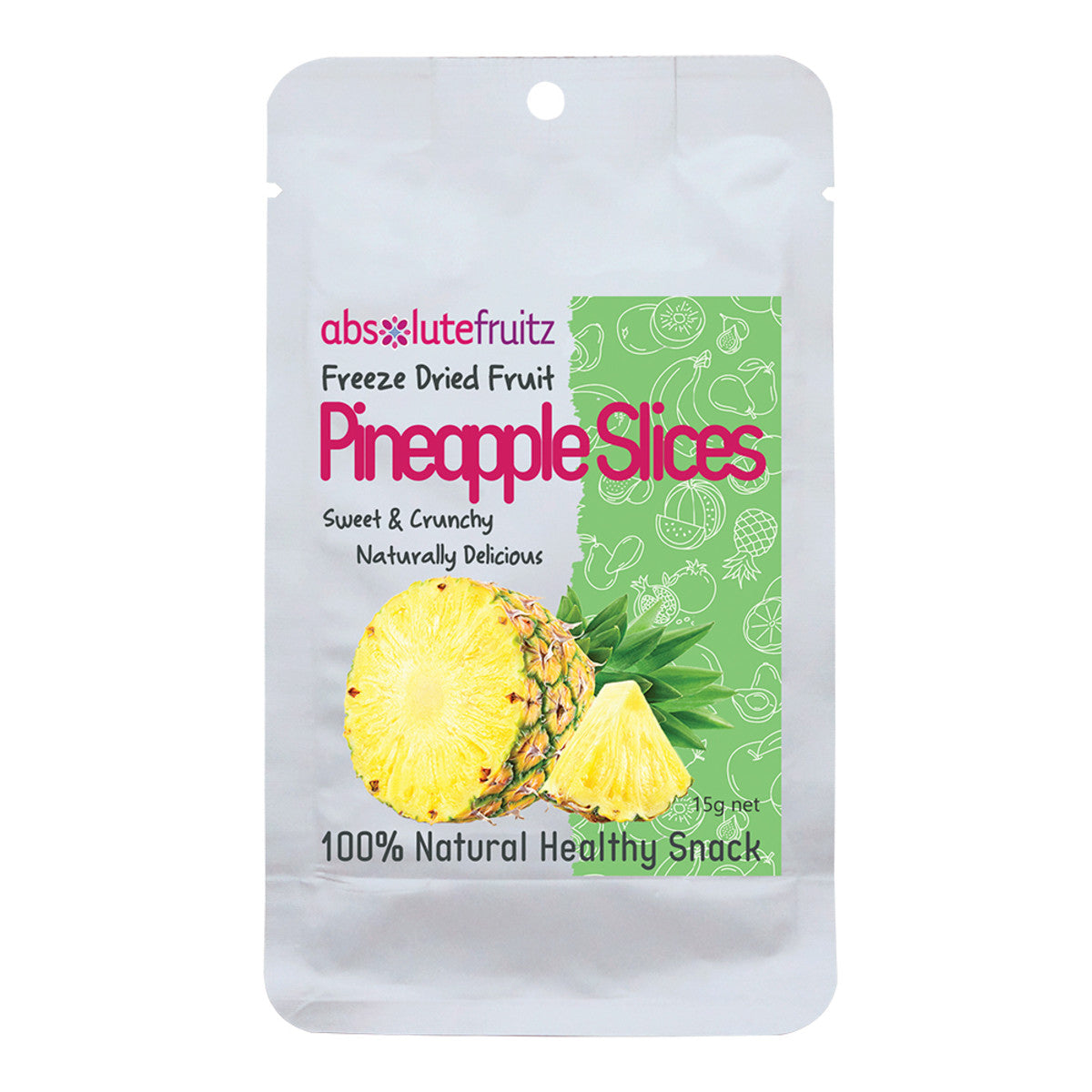 Absolute Fruitz Dried Pineapple Slices 15g