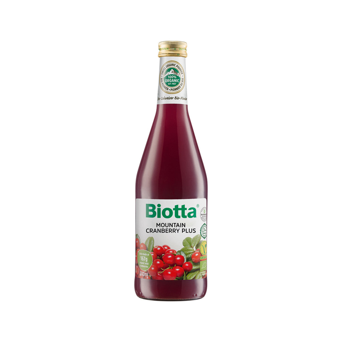 Biotta Mountain Cranberry Plus (Wild Cranberry) 500ml