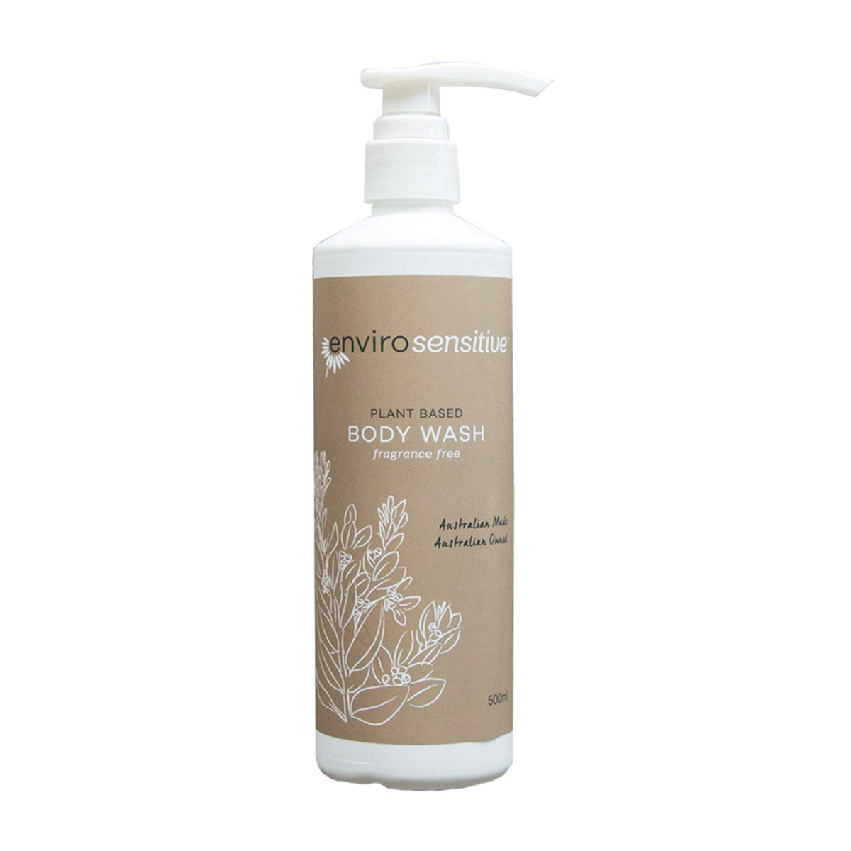 Envirocare Plant Based Body Wash Fragrance Free 500ml