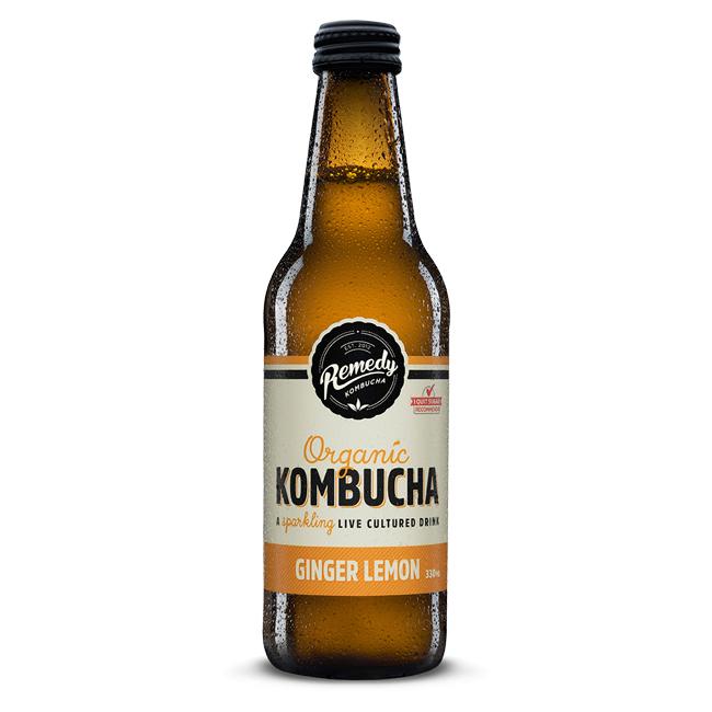 Remedy Kombucha Ginger Lemon 330ml