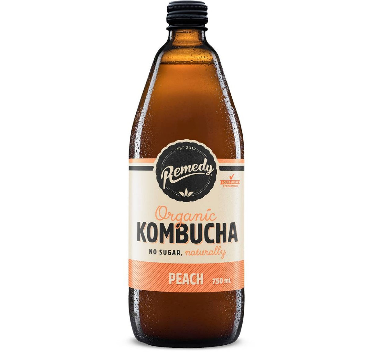 Remedy Kombucha Peach 750ml