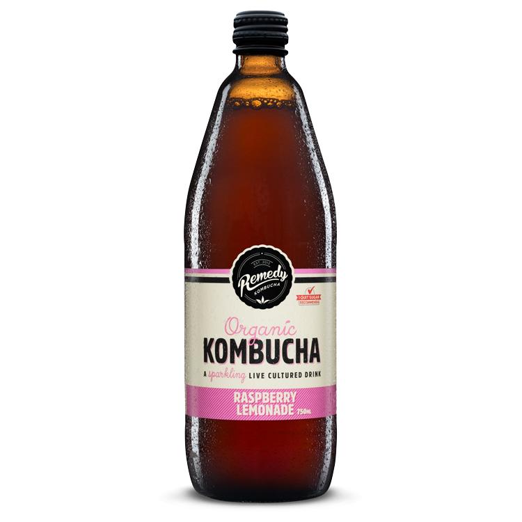 Remedy Kombucha Raspberry Lemon 750ml