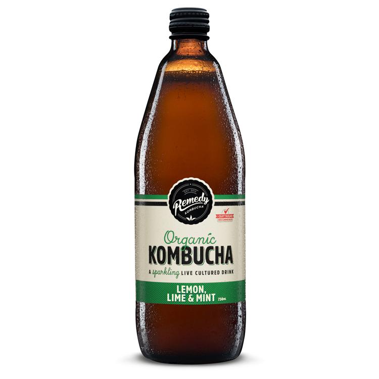 Remedy Kombucha Lemon Lime Mint 750ml