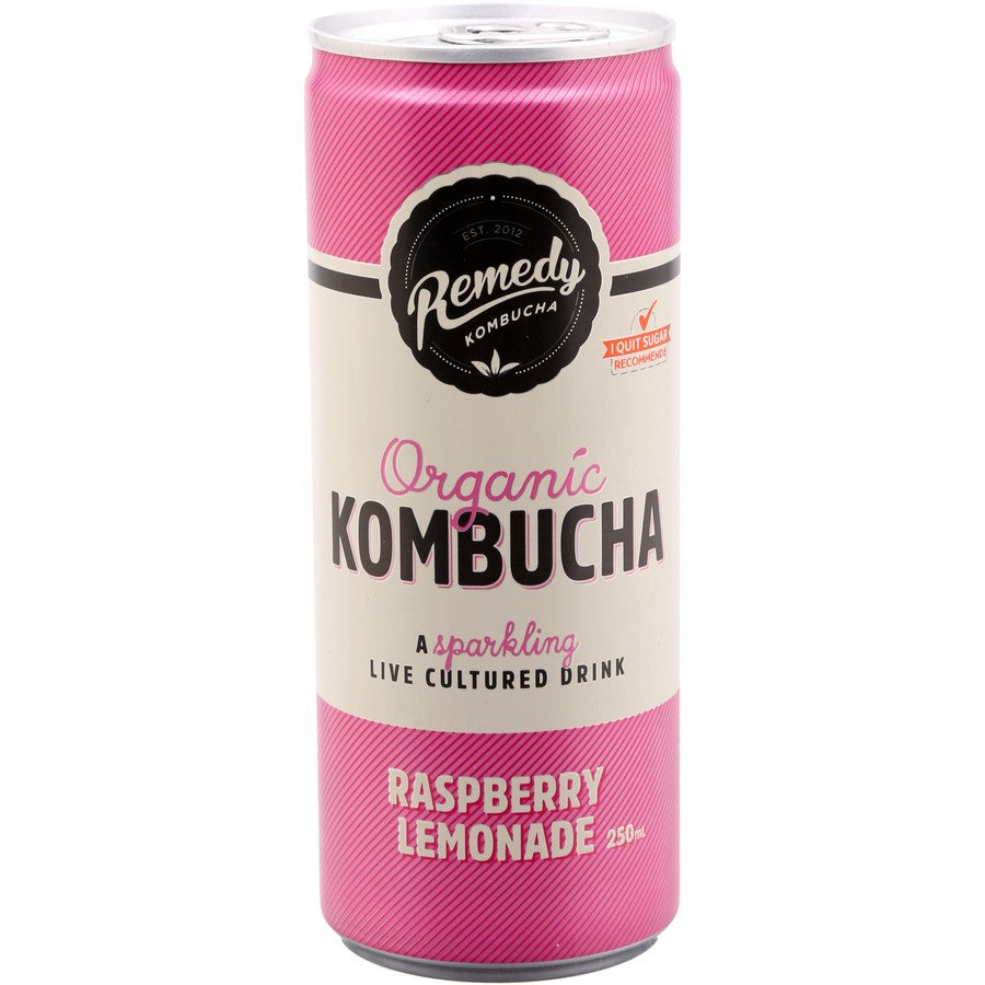 Remedy Kombucha Raspberry Lemon 250ml