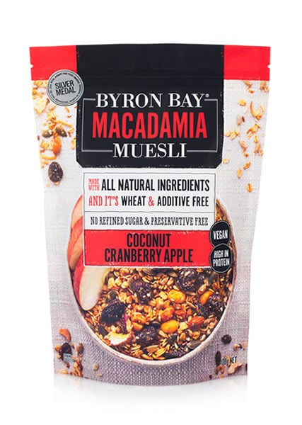 Macadamia Muesli Coco Apple & Cranberry Granola 400g