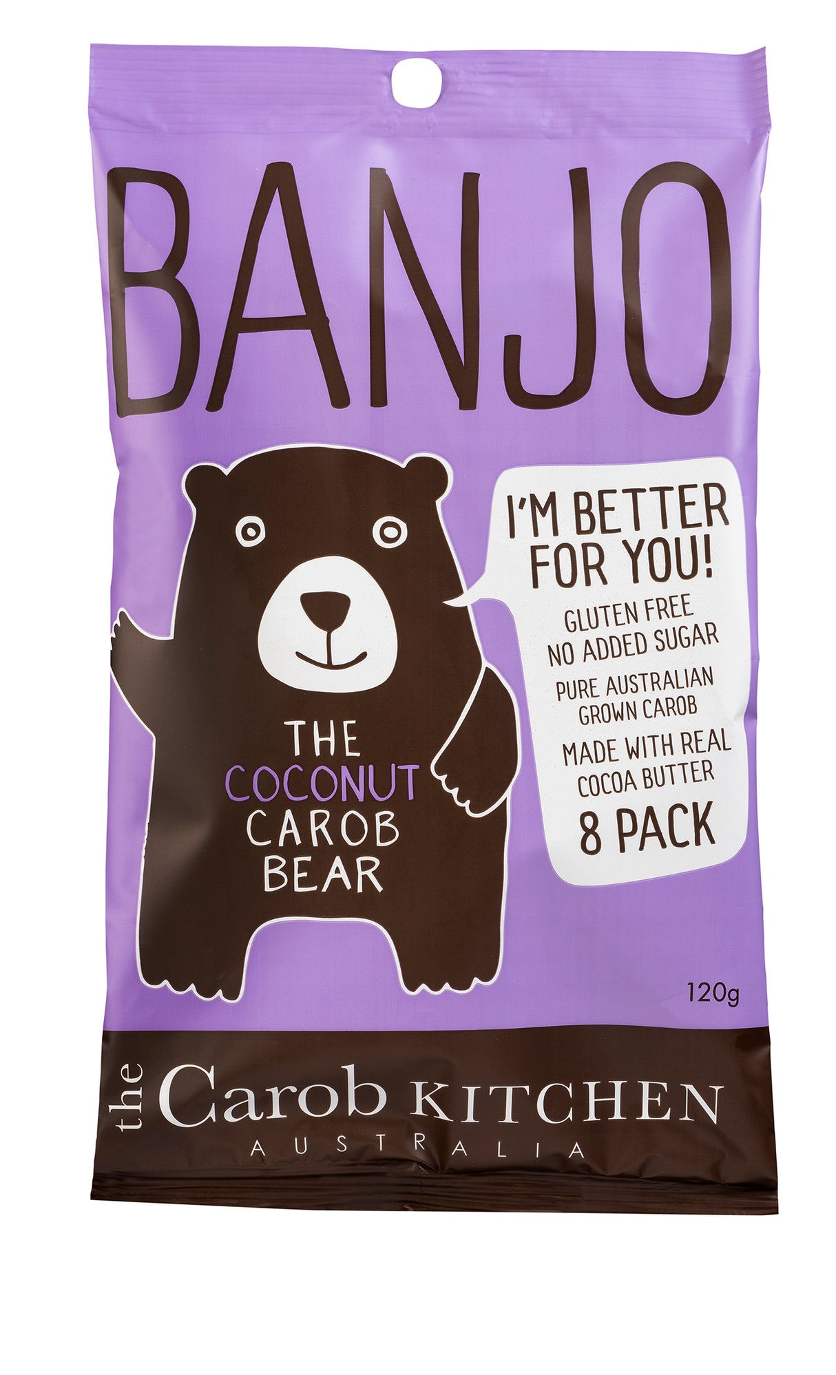 Banjo Bear Coconut 8 Pack 120g