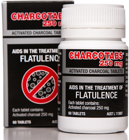 Charco Activated Charcoal Tabs 250mg 60 Tablets