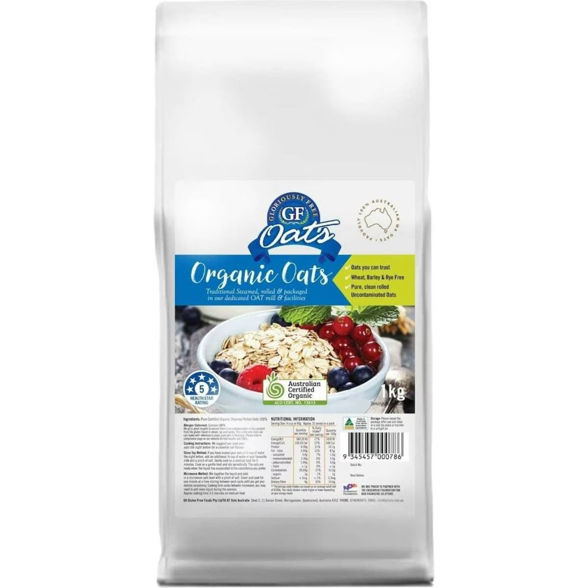 Free Uncontaminated Oats 1Kg