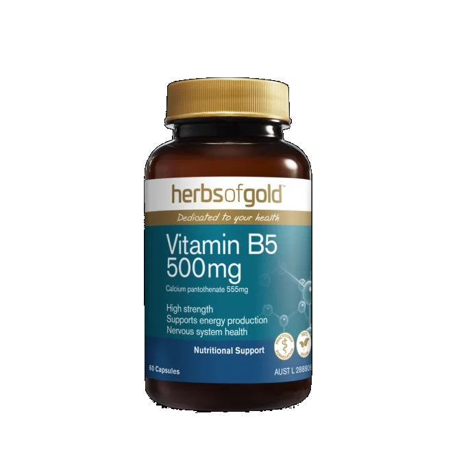 Herbs of Gold Vitamin B5 60 Capsules