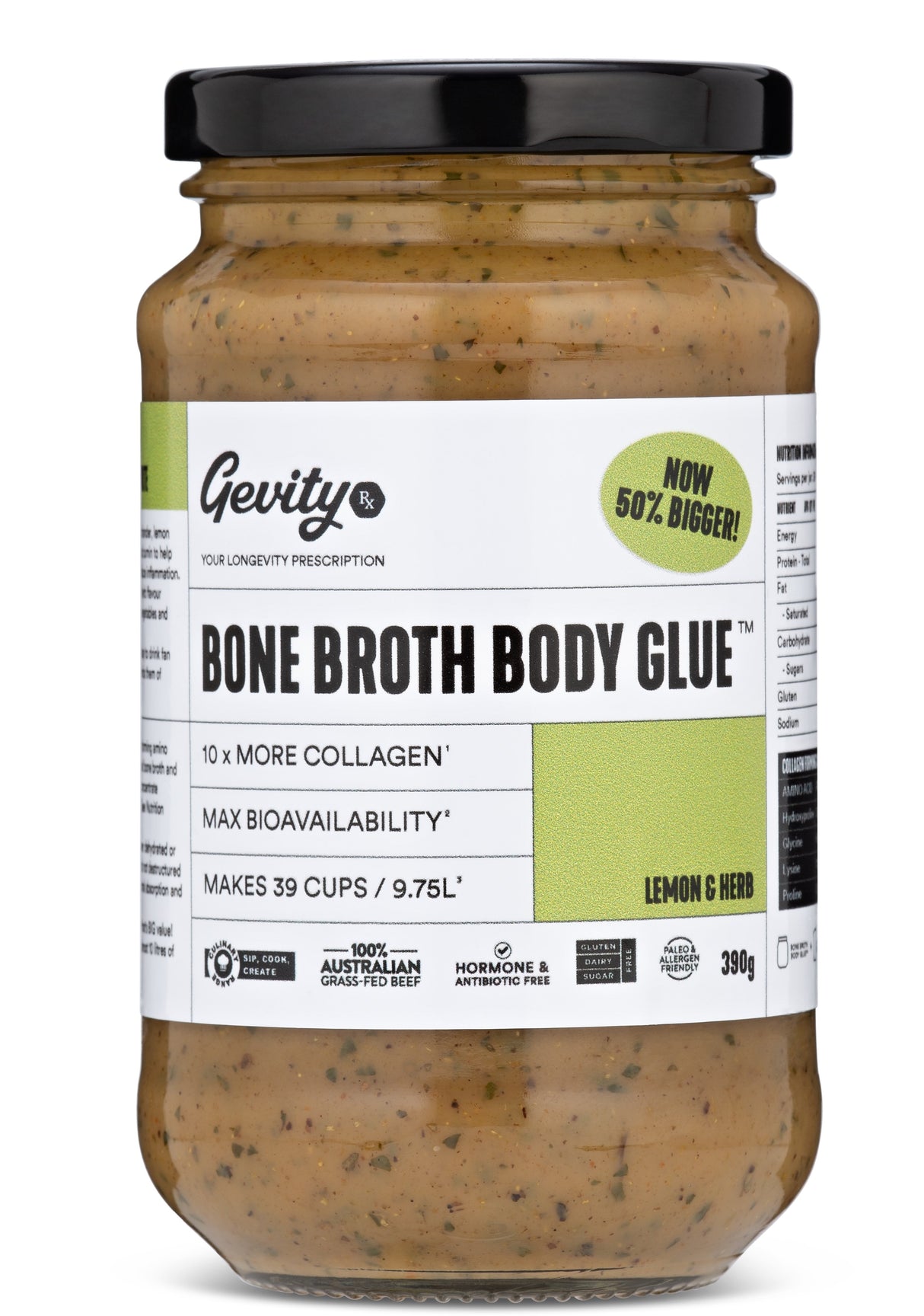 Bone Broth Body Glue Lemon 260g