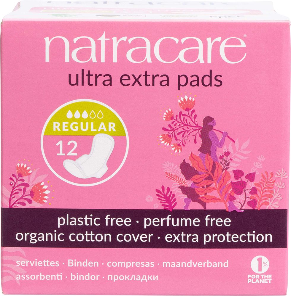 Natracare Ultra Extra Pads Normal (Win) 12pk