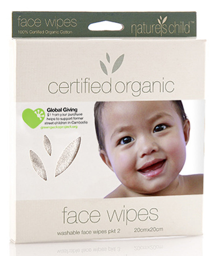 Child Face Wipes 2pk